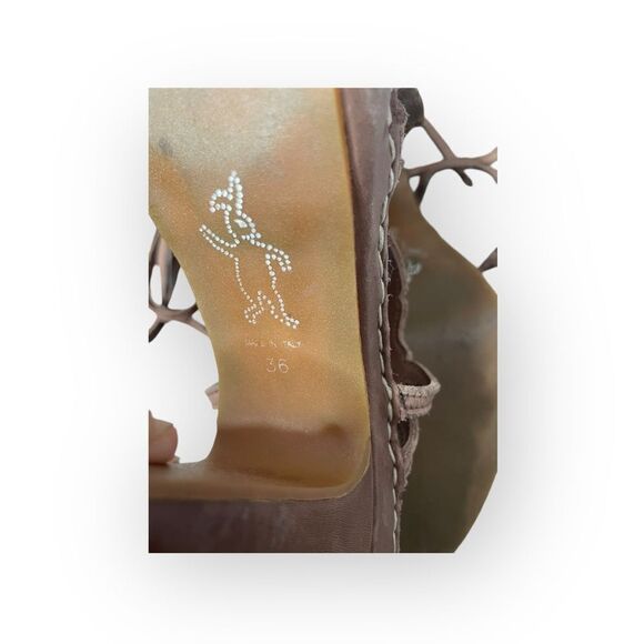 Marni Brown Leather Strappy Sandals Size 6 - Picture 5 of 5